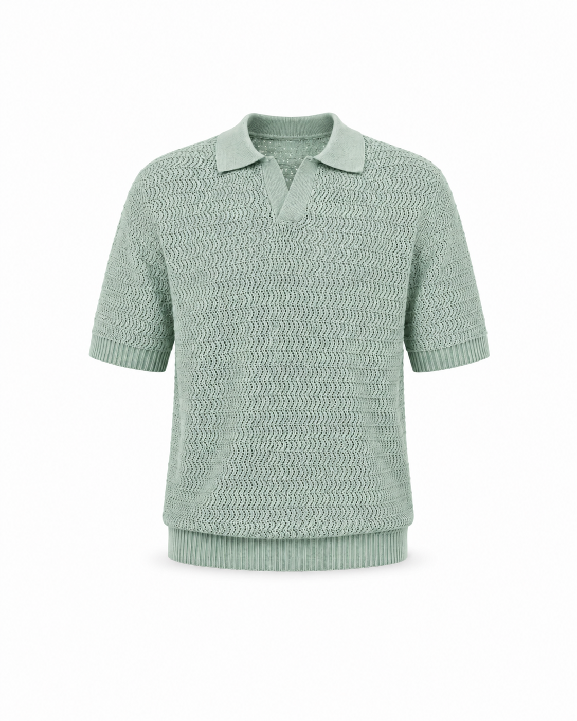 Textured Knit Polo