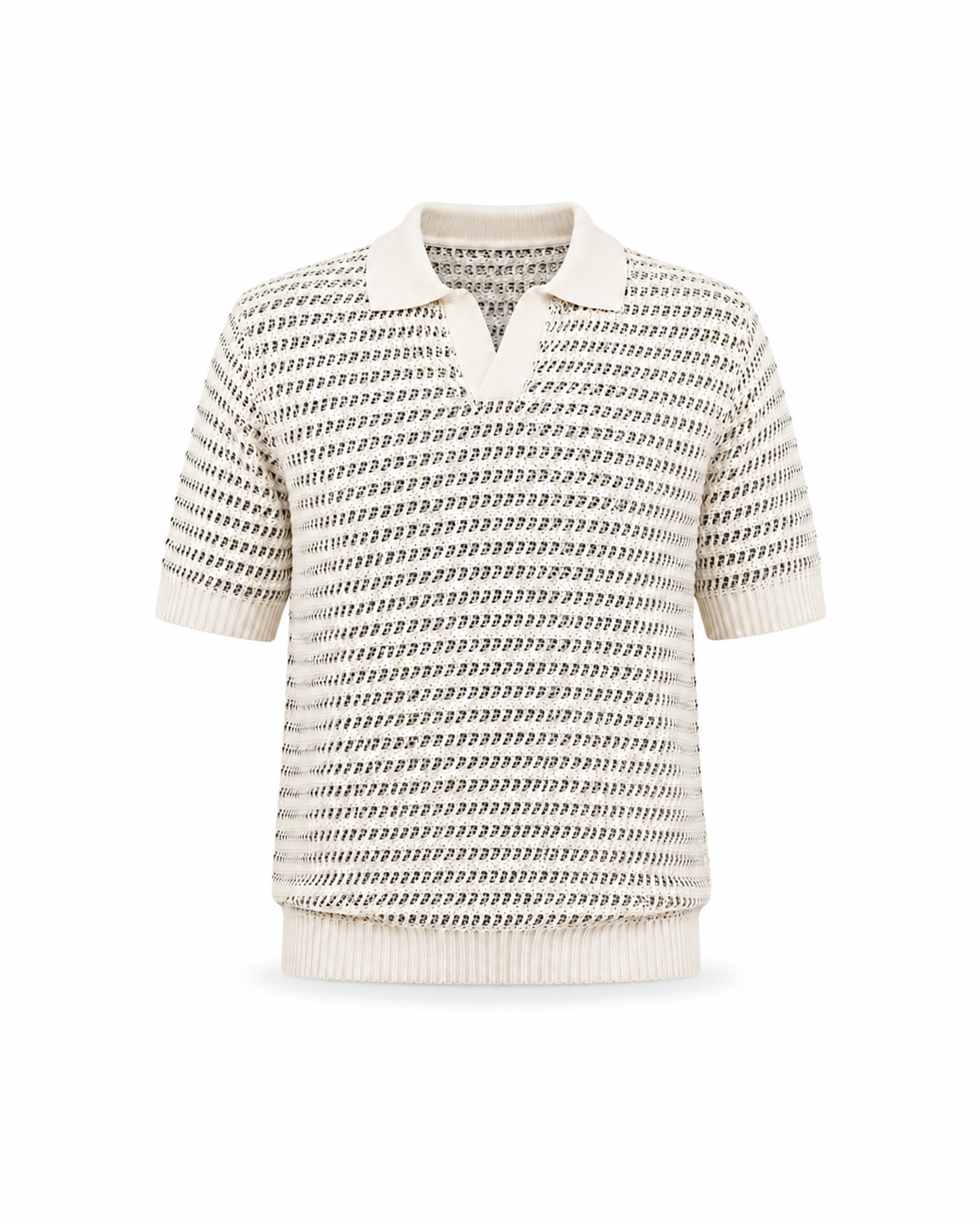 Textured Knit Polo