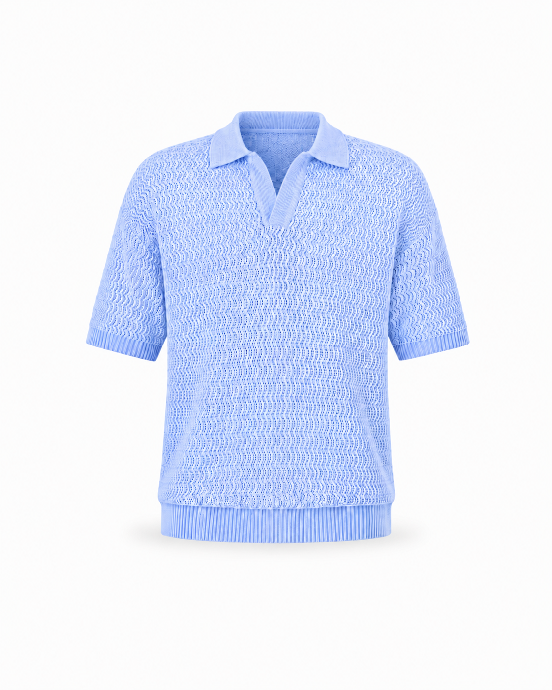 Textured Knit Polo